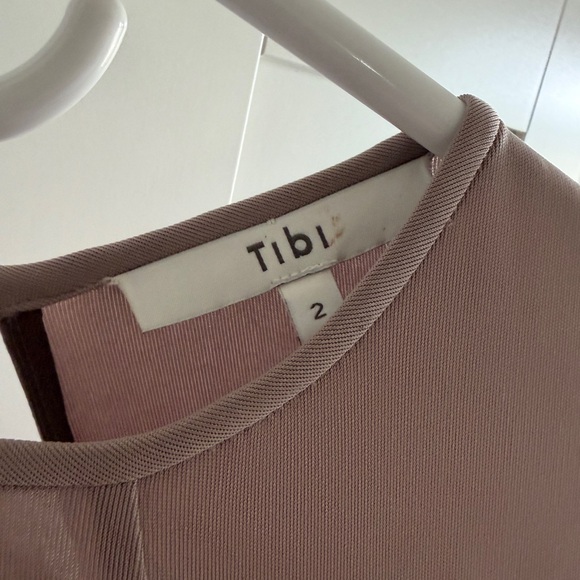 Tibi Deeba Cupro Long Sleeve Mauve Maxi Dress - Picture 5 of 5